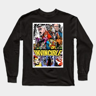 Invincible Poster Manga Style Long Sleeve T-Shirt